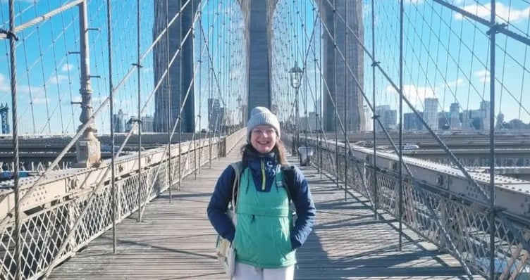 Becky enjoying her adventure which has now turned into a nightmare