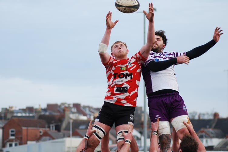 Reilly Scriven was Lydney's man-of-the-match. Picture: Roger Pike.