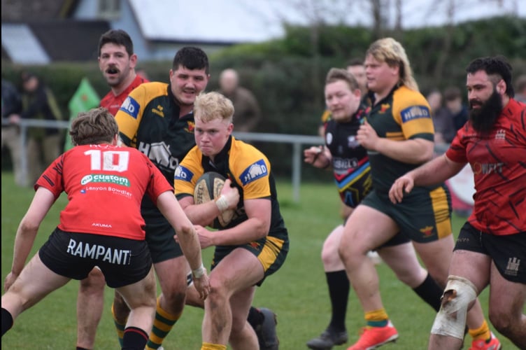 Ted Bailey was Newent's man-of-the-match. Picture: Georgina Gardner.
