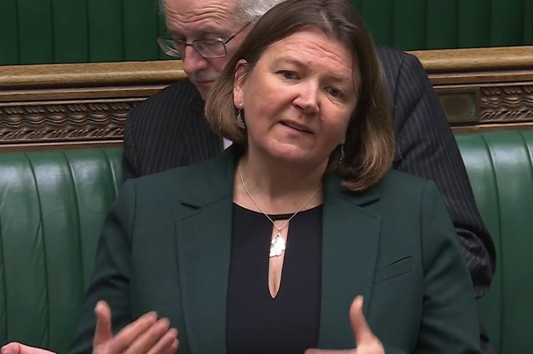 MP Ellie Chowns speaking in the House of Commons.