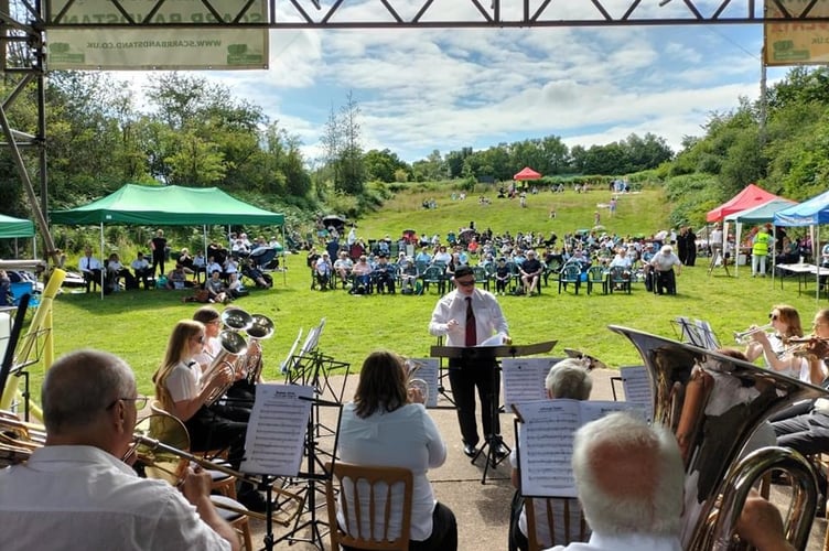 A 2024 concert at Scarr Bandstand