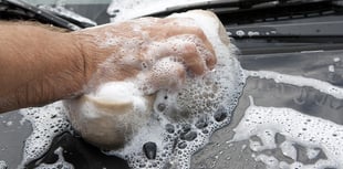 Funeral directors' charity car wash for hospice