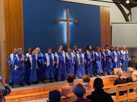 Warm Coleford welcome for French choir
