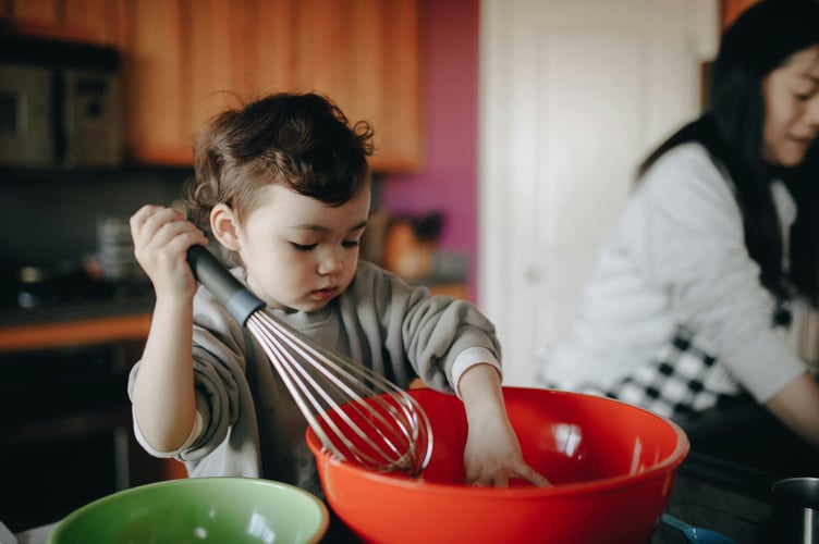 Kid cooking