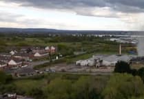 VIDEO: Smoke coming from former foundry in Lydney.