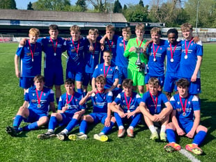 Monmouth Comprehensive football team win Welsh Schools Cup!