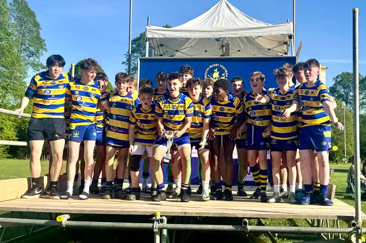 Monmouth's U14 Wasps lifted the Cup