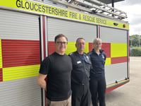 Fire service celebrates milestone with university