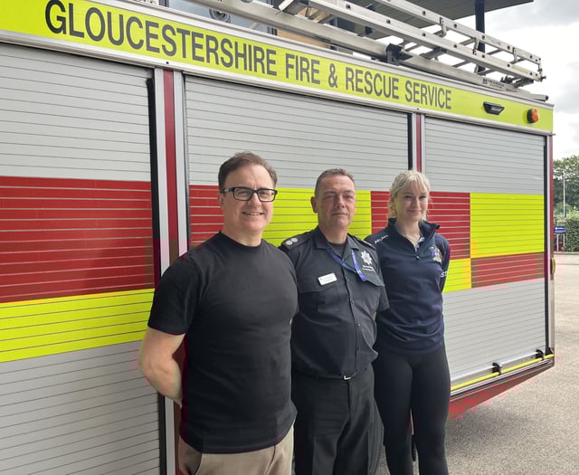Fire service celebrates milestone with university