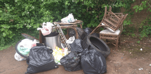 COUNCIL WARNING
ABOUT FLY_TIPPING