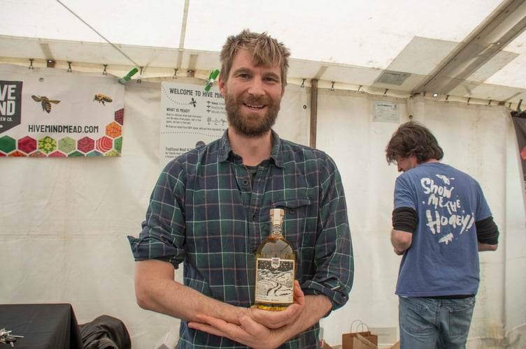 Matthew Newell of Hive Mind which produces mead in Caldicot.