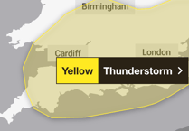 Forest of Dean to expect thunderstorm tomorrow