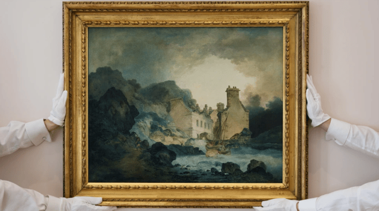 Lost for 150 years, The Rising Squall was Turner's first exhibited oil painting, created on his West Country and Wye Valley tour in 1792