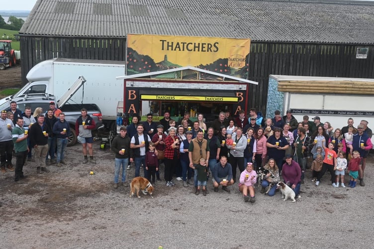 A team photo of the volunteers at Severndale.