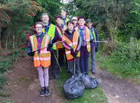 Forest scouts praised for litter-picking efforts