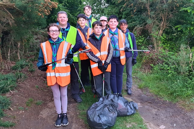 Forest scouts praised for litter-picking efforts