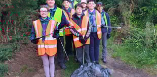 Forest scouts praised for litter-picking efforts