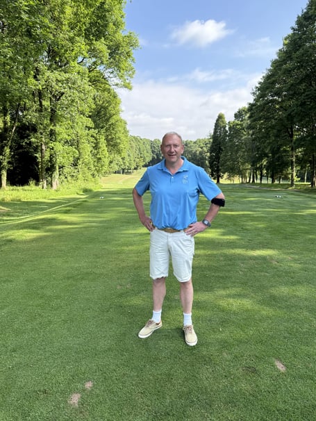 Ross Golf Club's Andrew McKersie headed round one of the Layton Cup