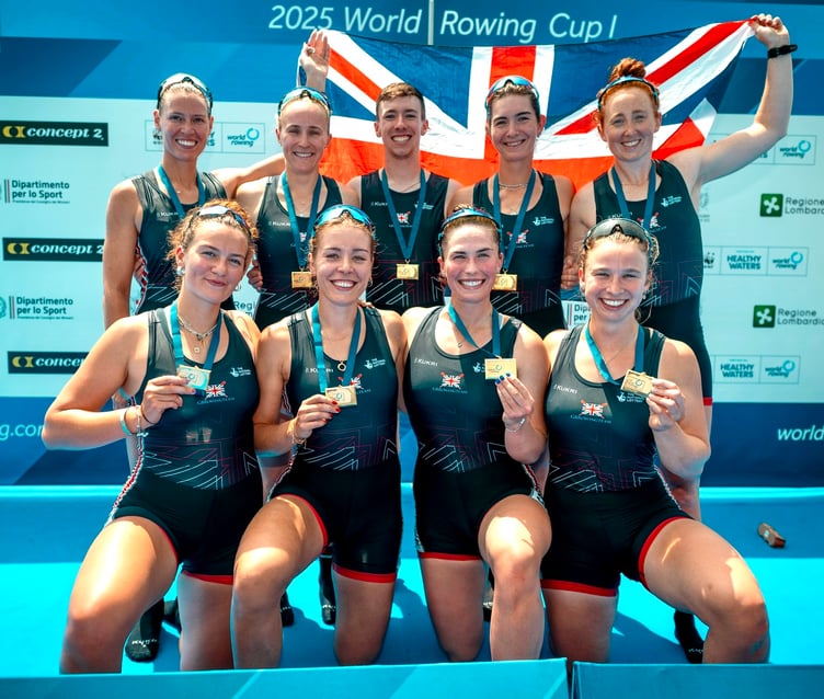 Jack Tottem steered the GB women's rowing eight to World Cup regatta success in Italy