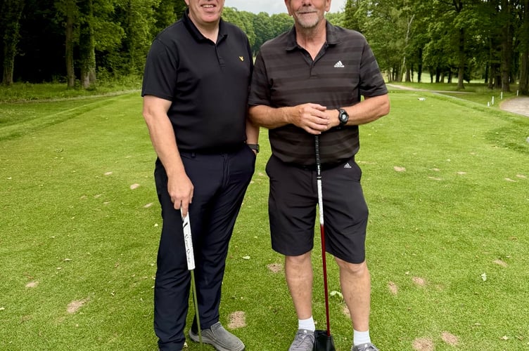 Keith Flitton and Paul Dobbs won the  George Griffiths Greensomes stableford