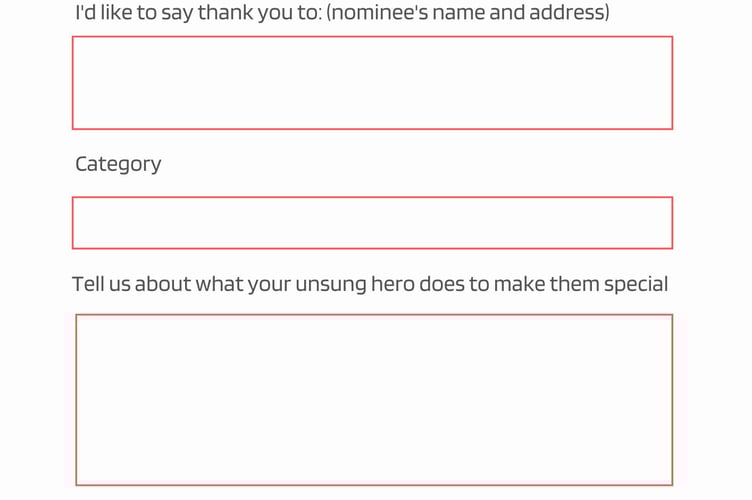 Nomination form
