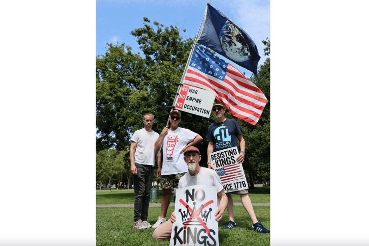 Forest chart-toppers EMF took to the streets before hitting the stage in San Jose. Band photo.