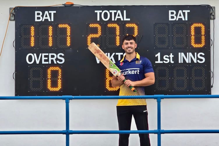 Monmouth CC's Ben Pilot scored an unbeaten 117