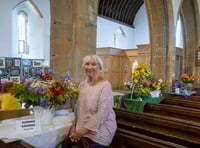 Flowers, art, music as church celebrates