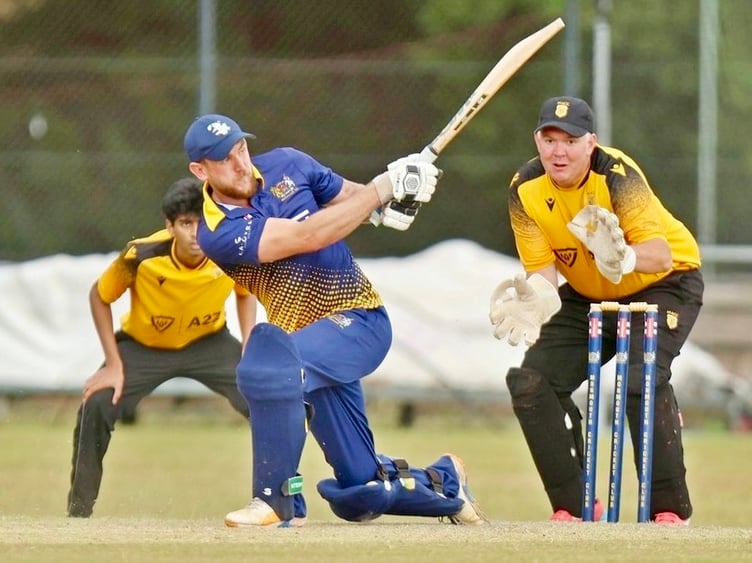 Matt Jones crashes a four for SEW 7 table toppers Monmouth against Mountain Ash