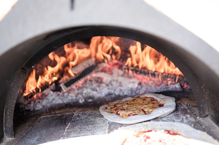 Cooking up a treat in the oven.