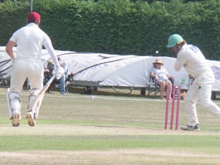 Merrin so close to first
ton for Aston Ingham