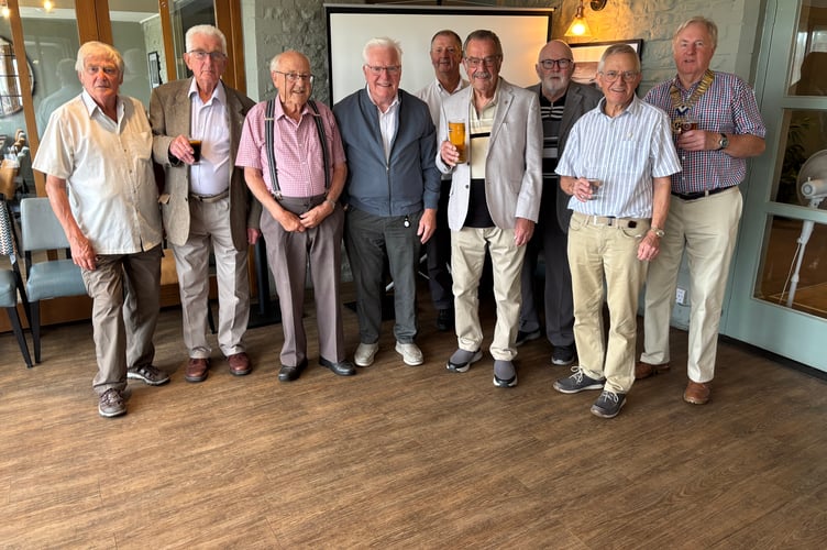 Royal Forest of Dean Probus Club members at the club's 1,000th meeting.