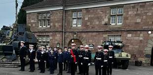 Ross-on-Wye and Monmouth Cadets Parade for Trafalgar Day