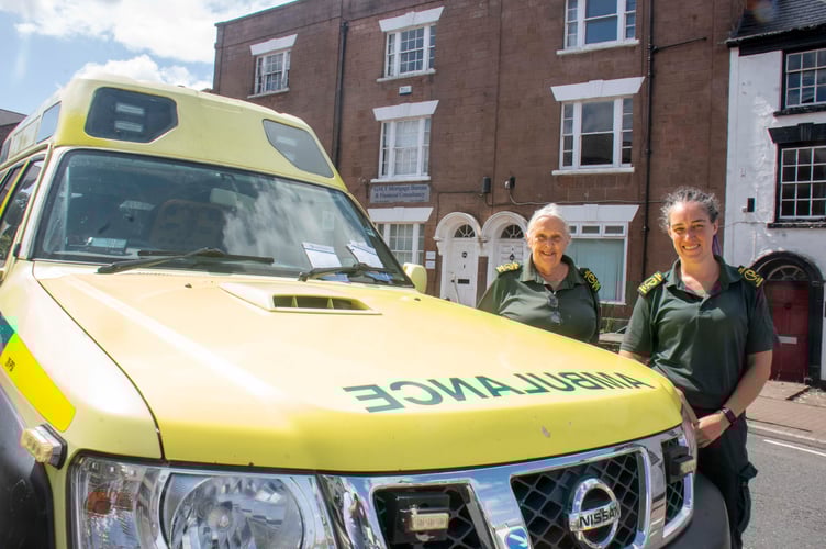 Frances Huntingford and Rhiannon Laugharne of Newent-based GDR Solutions were on duty as first aiders.