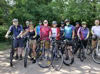 Councillors join cyclists  to take on the Newent Loop