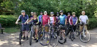 Councillors join cyclists  to take on the Newent Loop