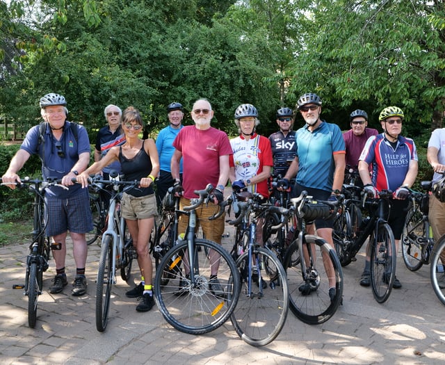 Councillors join cyclists  to take on the Newent Loop