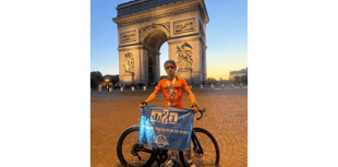 Sam goes extra mile raising £21k in 290-mile Arch to Arc challenge