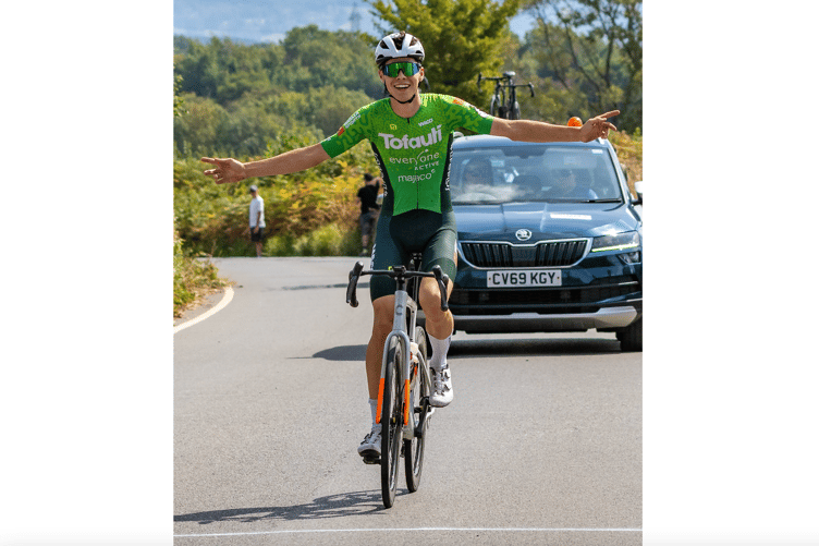 Harley Widdowson won Stage 3 of the Junior Race of South Wales