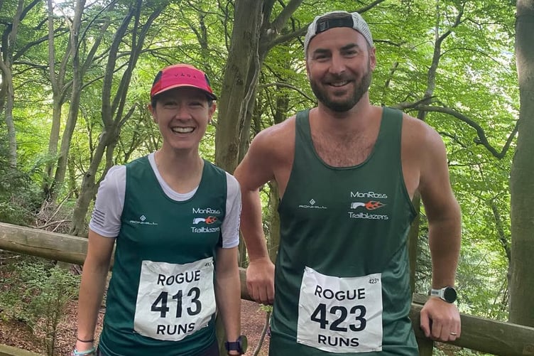 Faye Johnson and Martin Turner ran leg 3