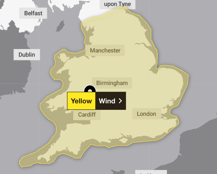 Yellow weather warning (14.09.2025)