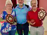 Haydn does the treble at short mat bowls club's championships