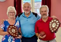 Haydn does the treble at short mat bowls club's championships