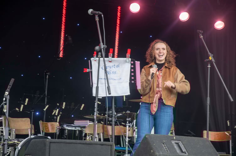 Singer Crystal Bliss was among the live music acts