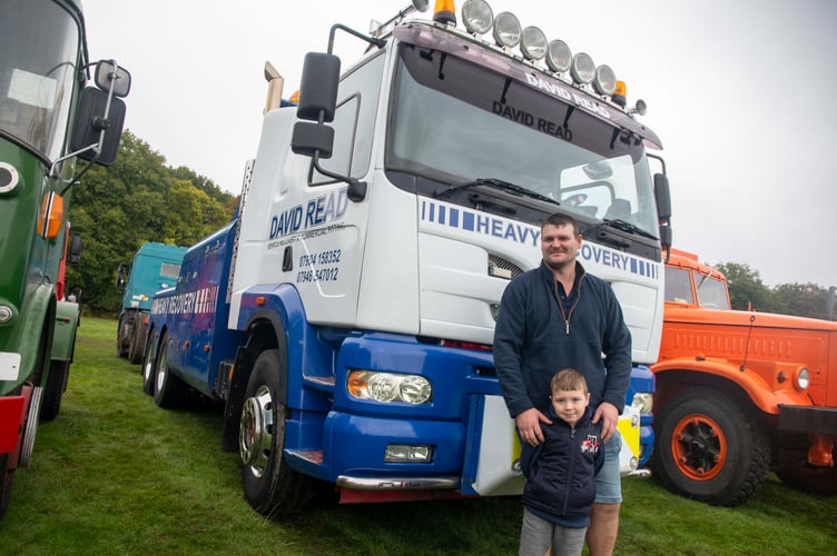 David Reed of Yorkley with son David with a breakdown truck.