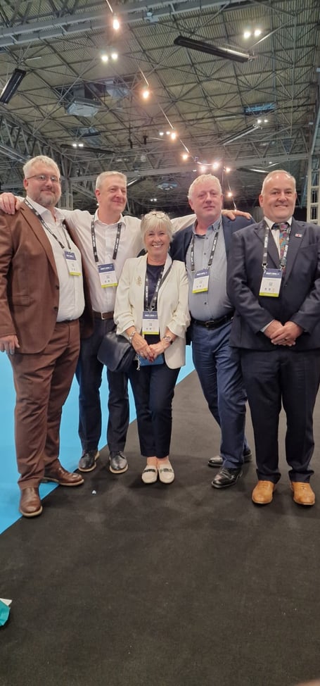 Councillors Piers Camp, Ray Donoghue, Leigh Challis, Stuart Graham and Mark Howard at the Reform party conference.