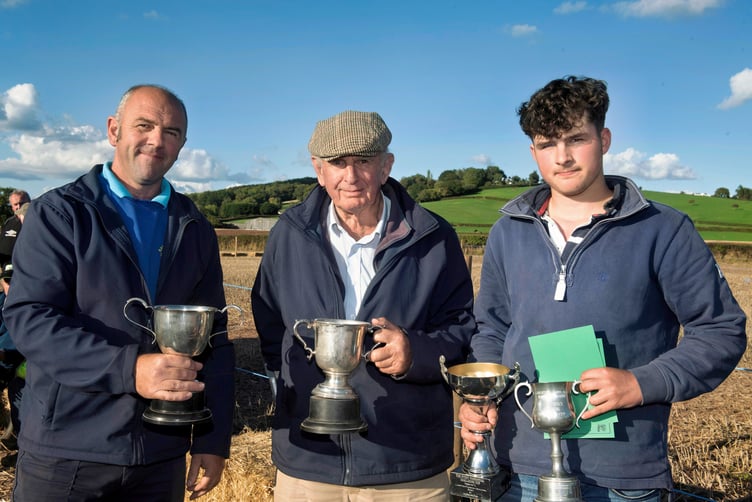 Gareth presented two cups to his dad, Keith, and two to his nephew Charlie Malsom