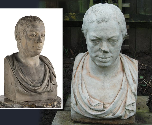 Missing bust depicting historic painter unearthed