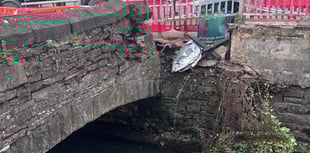 Driver in £50k shut road bridge smash to face 'no action'