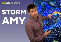 Storm Amy wings in with heavy wind and rain